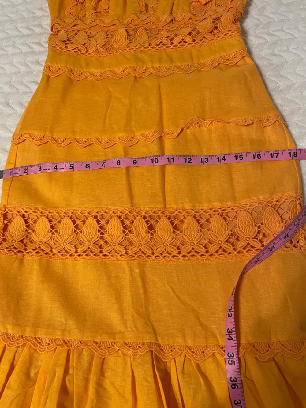 Endless Rose 🍊Crochet Lace Tiered Maxi Dress - Picture 6 of 6